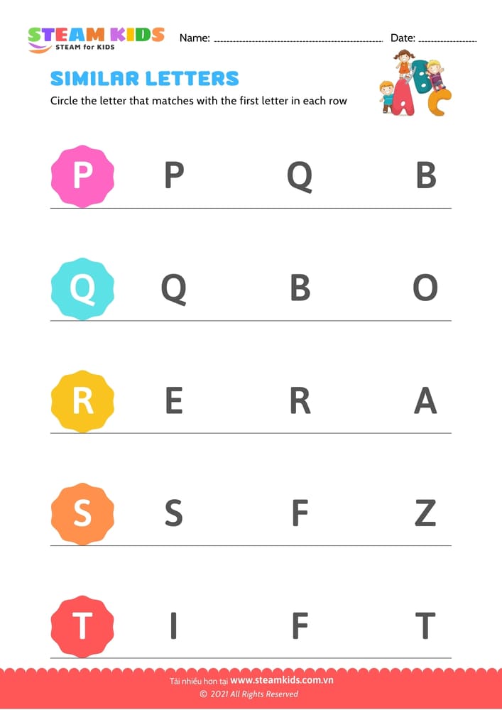 Letters that look similar uppercase (P-T)