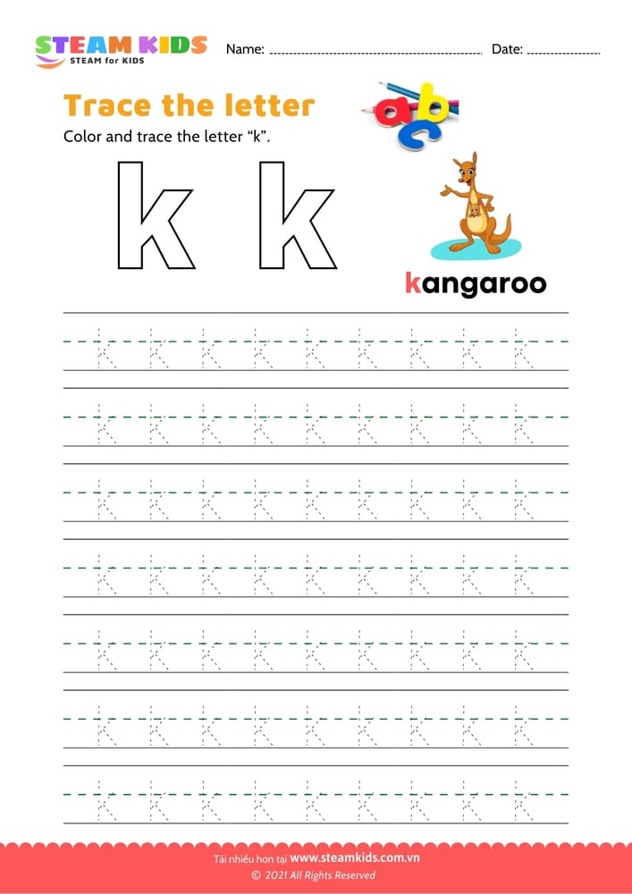 Write lowercase letter "n"