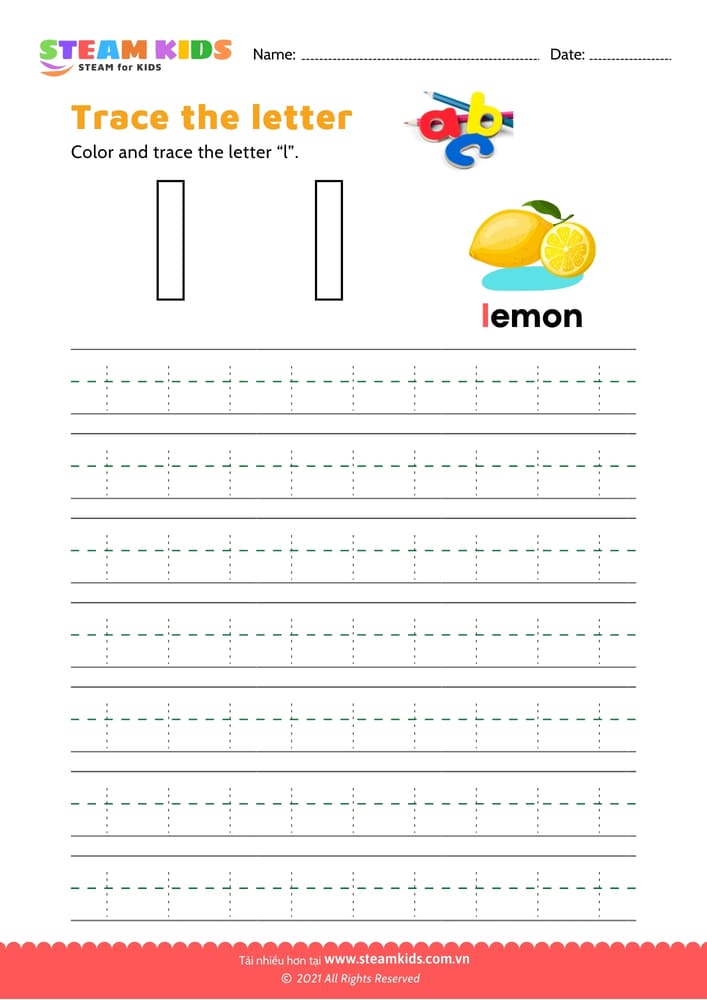 Write lowercase letter "n"