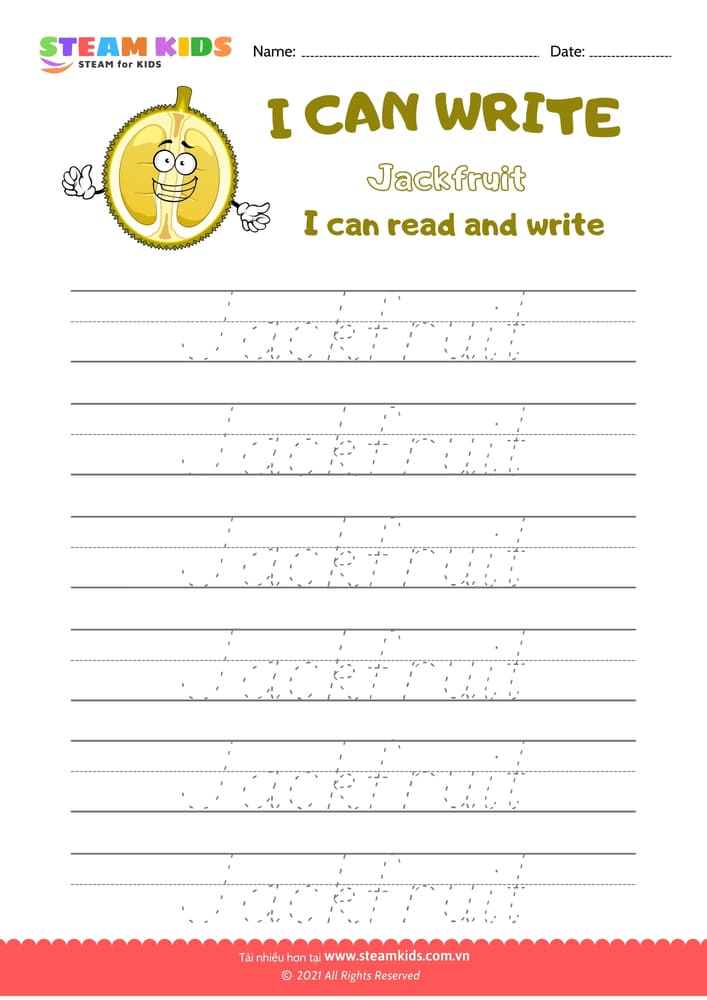 Write Words - Jackfruit