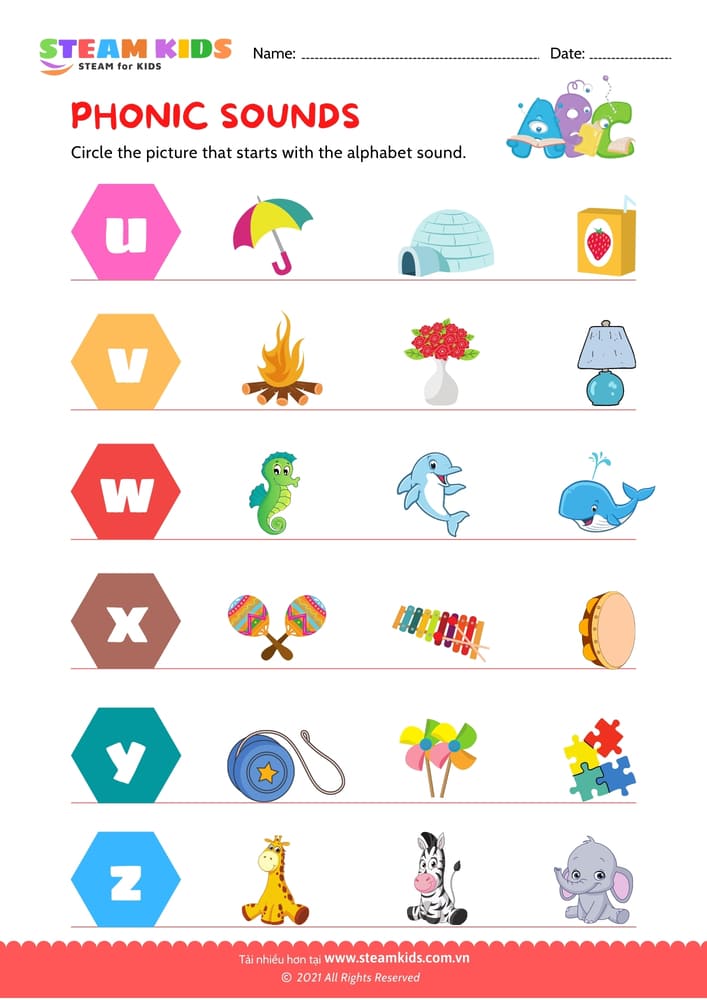 Color by Letter - B1