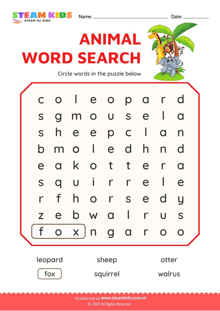 Words Search - B5