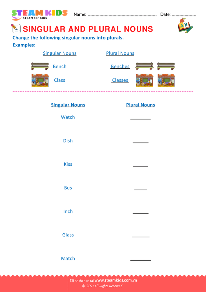 Singular and Plural Nouns G2 - B17