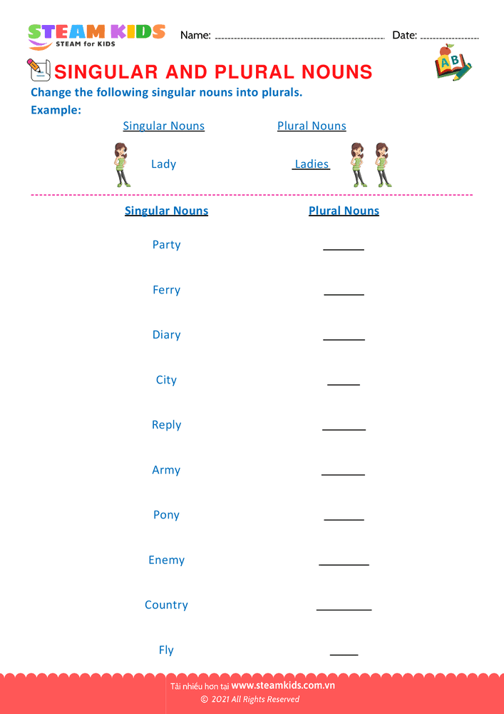 Singular and Plural Nouns G2 - B17
