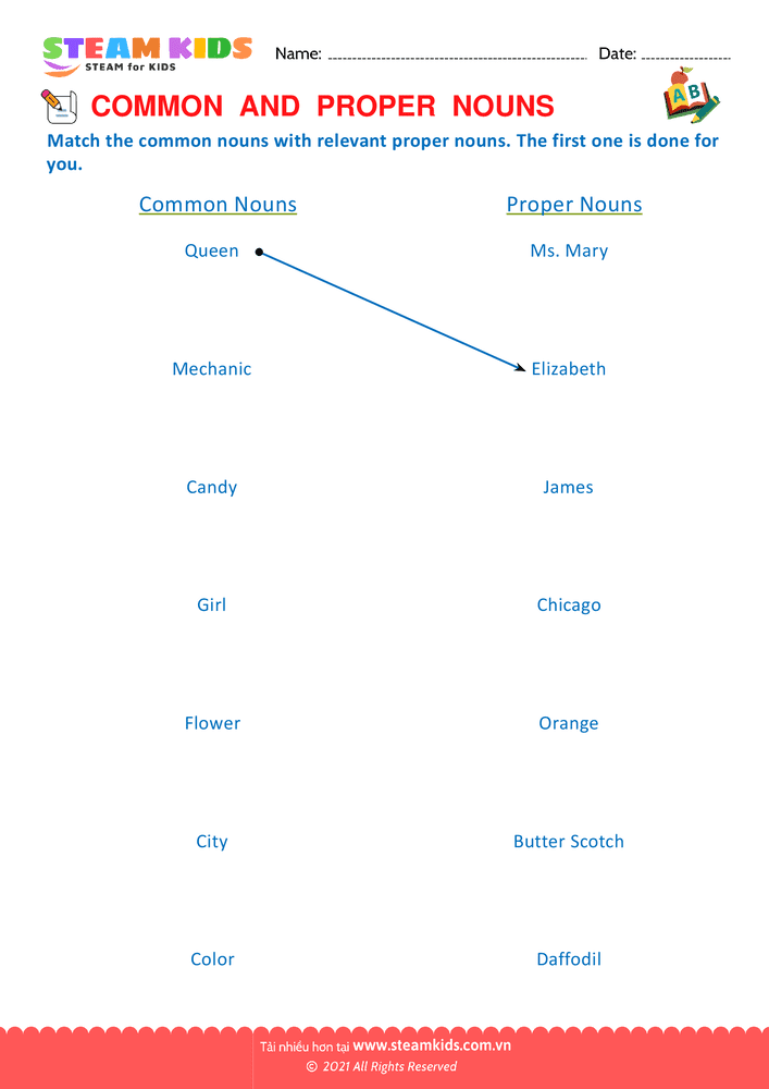Proper and Common Nouns - B12
