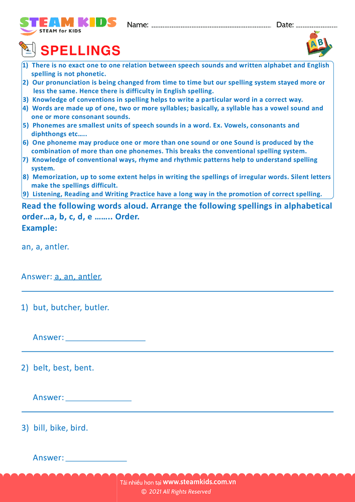 Spelling Pattern - B18