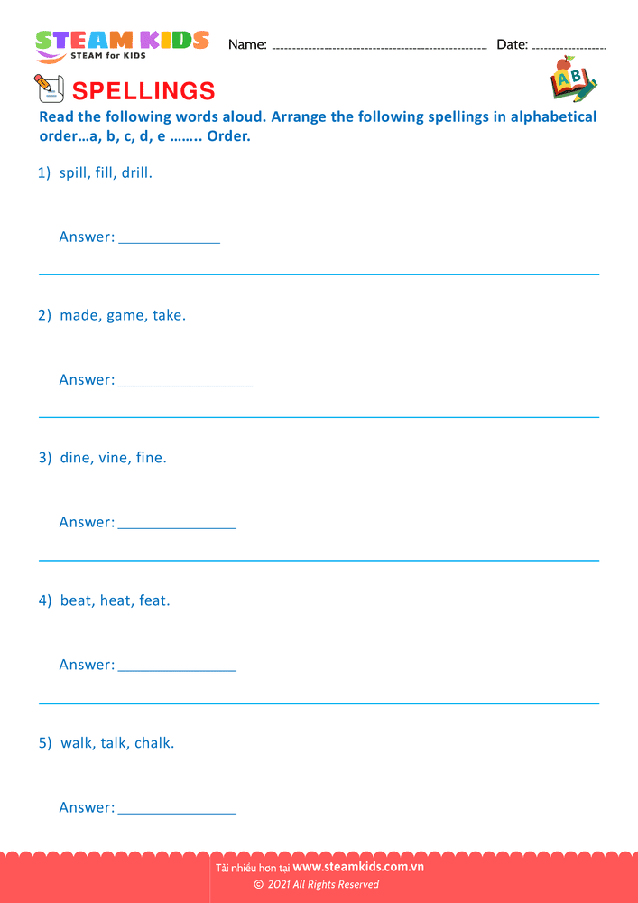 Spelling Pattern - B18