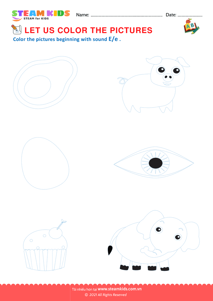 Find and Color letter C