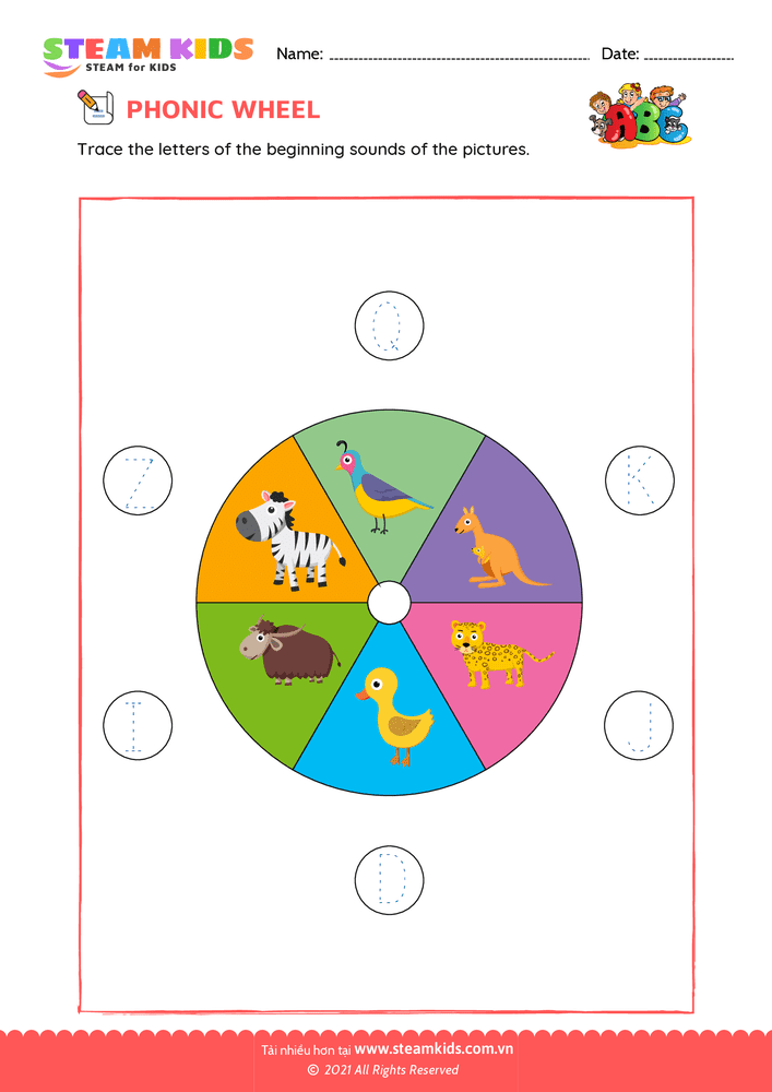 Find and Color letter F