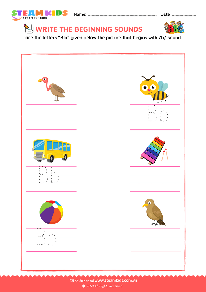 Beginning Sounds - B29