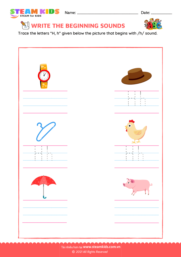 Beginning Sounds - B29