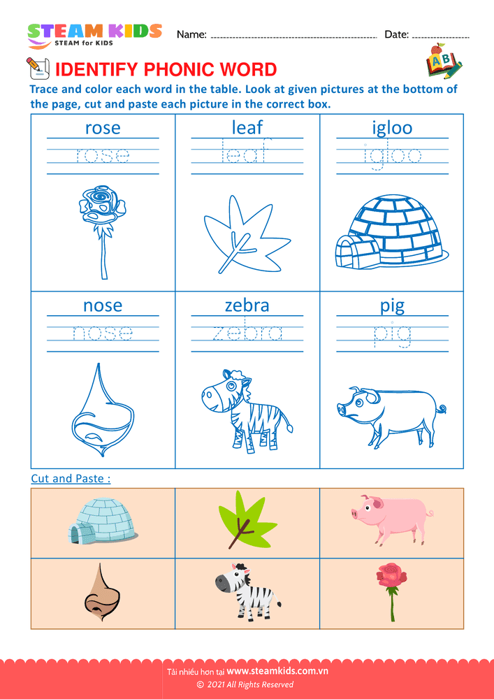 Identify phonic word - B6