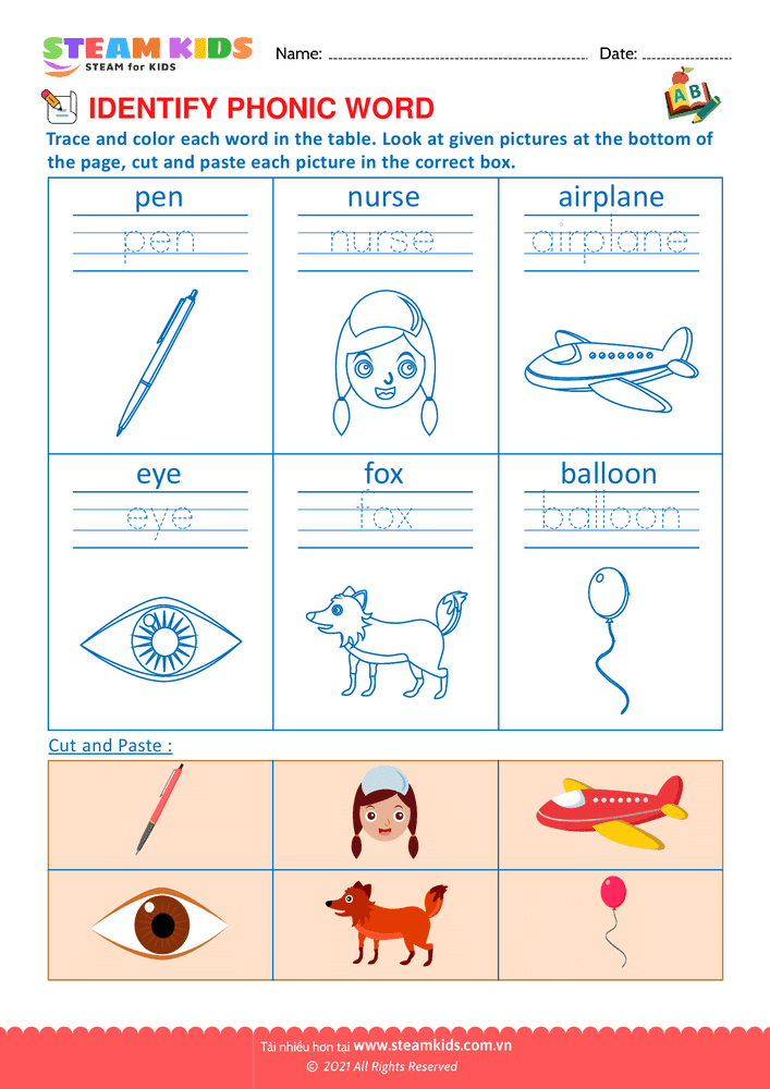 Identify phonic word - B6