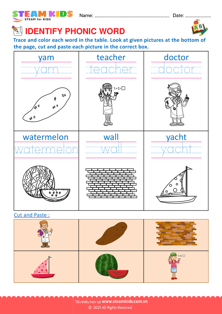 Identify phonic word - B18
