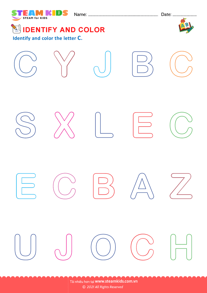 Identify Letters - B12