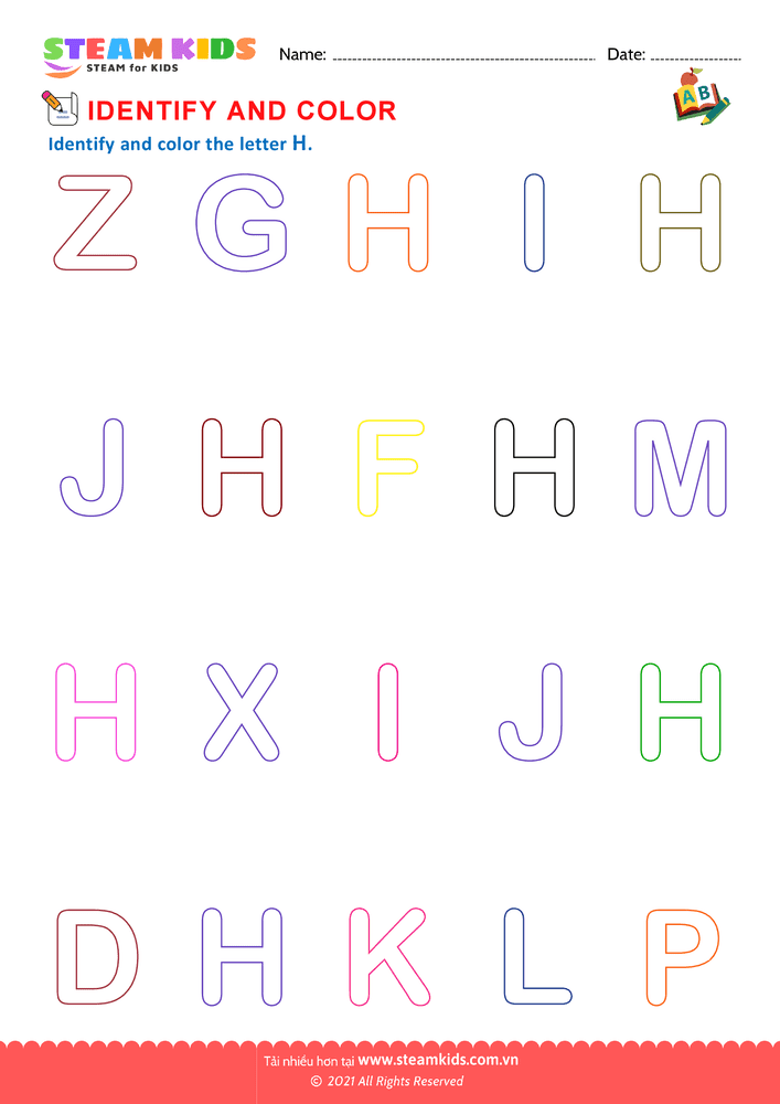 Identify Letters - B12