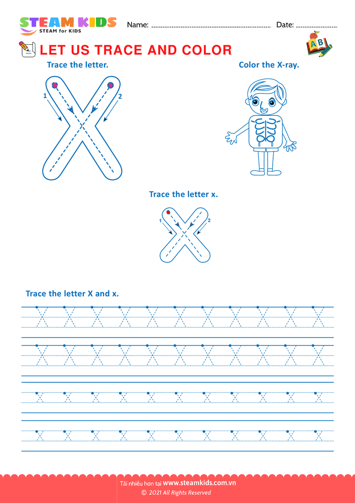 Trace and Color - B24 Trace and Color 4-6 tuổi