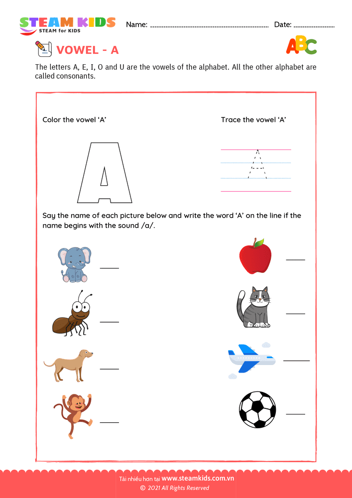 Trace and write - B15 Trace and write 4-6 tuổi