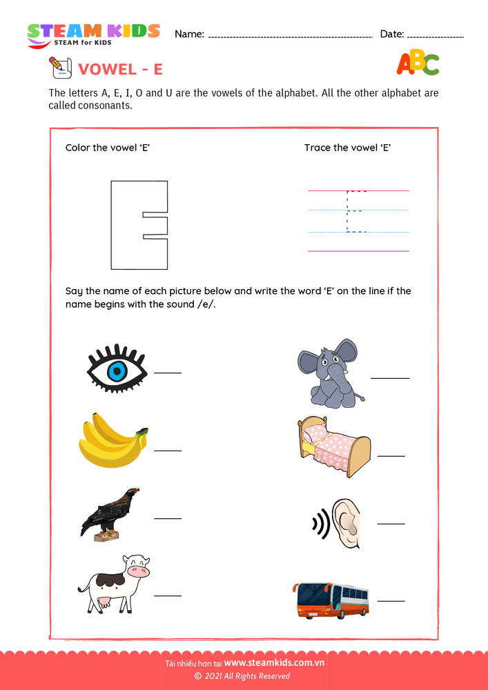 Trace and write - B15 Trace and write 4-6 tuổi