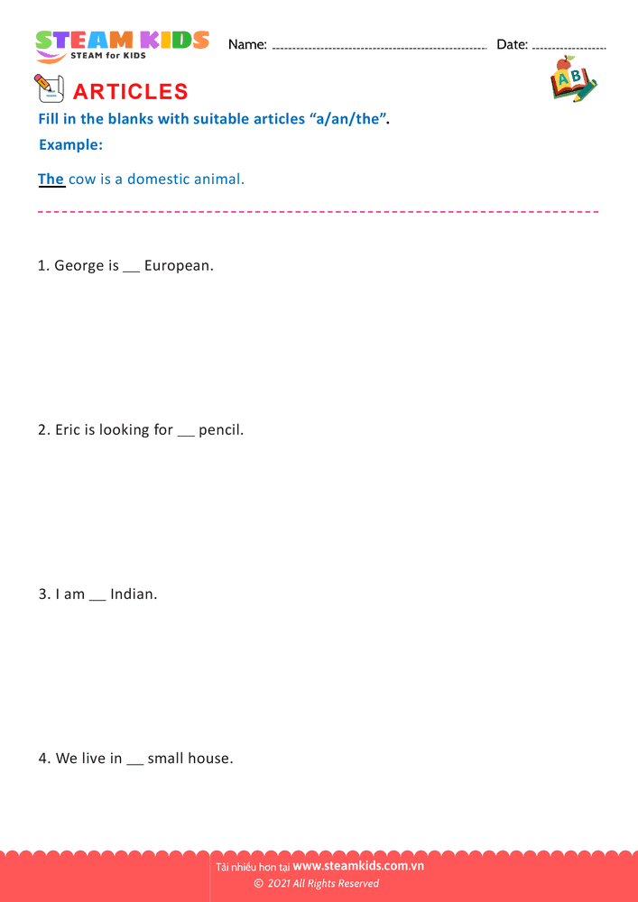 Correct use of Articles