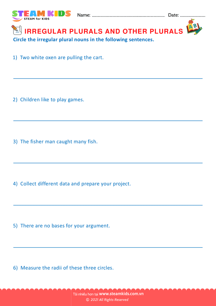 Identify nouns - B15