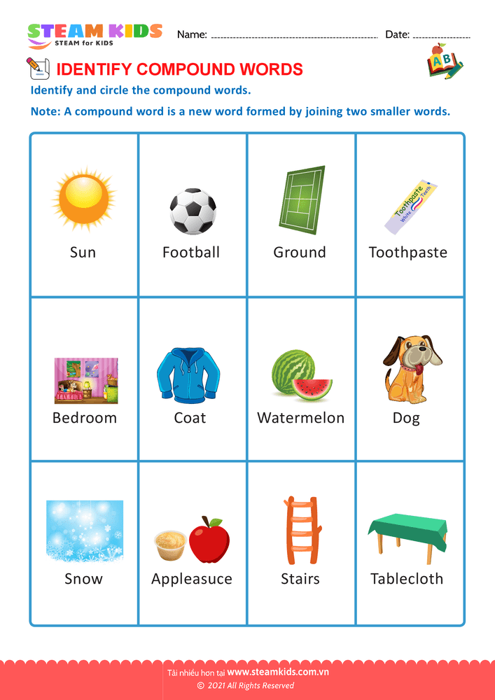 Find Compound words - B12