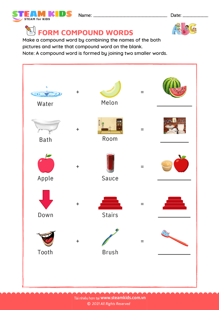 Form Compound Words - B21