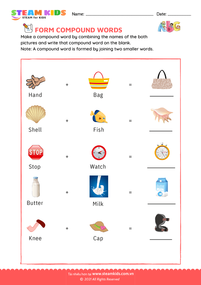 Form Compound Words - B21