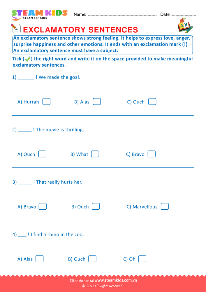 Interrogative sentence - B1