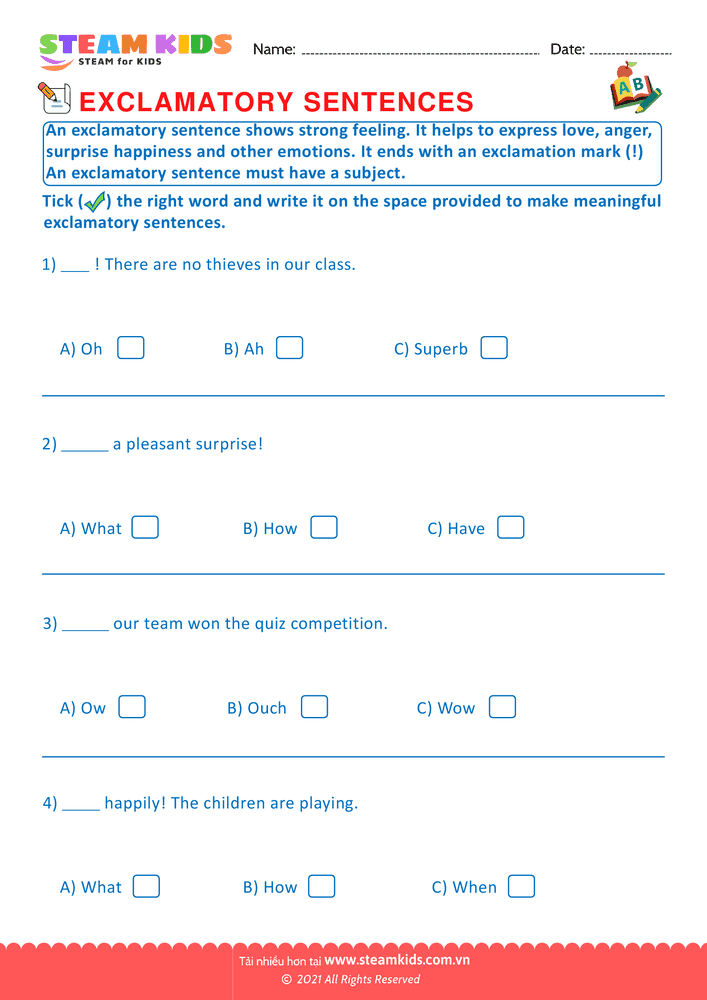 Interrogative sentence - B1
