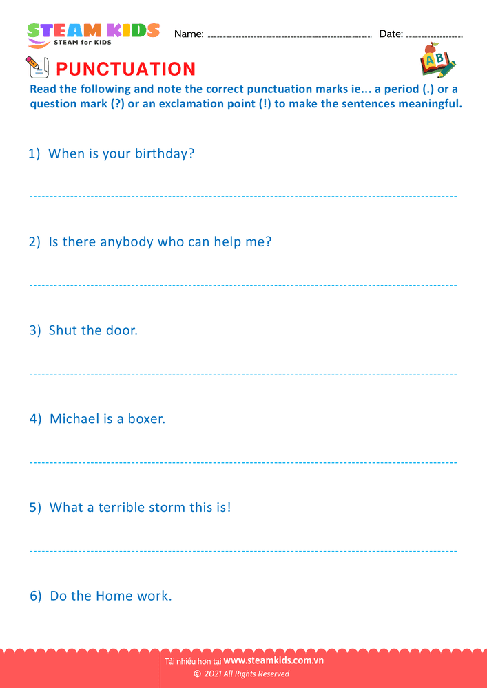 Indentify the sentence type - B1