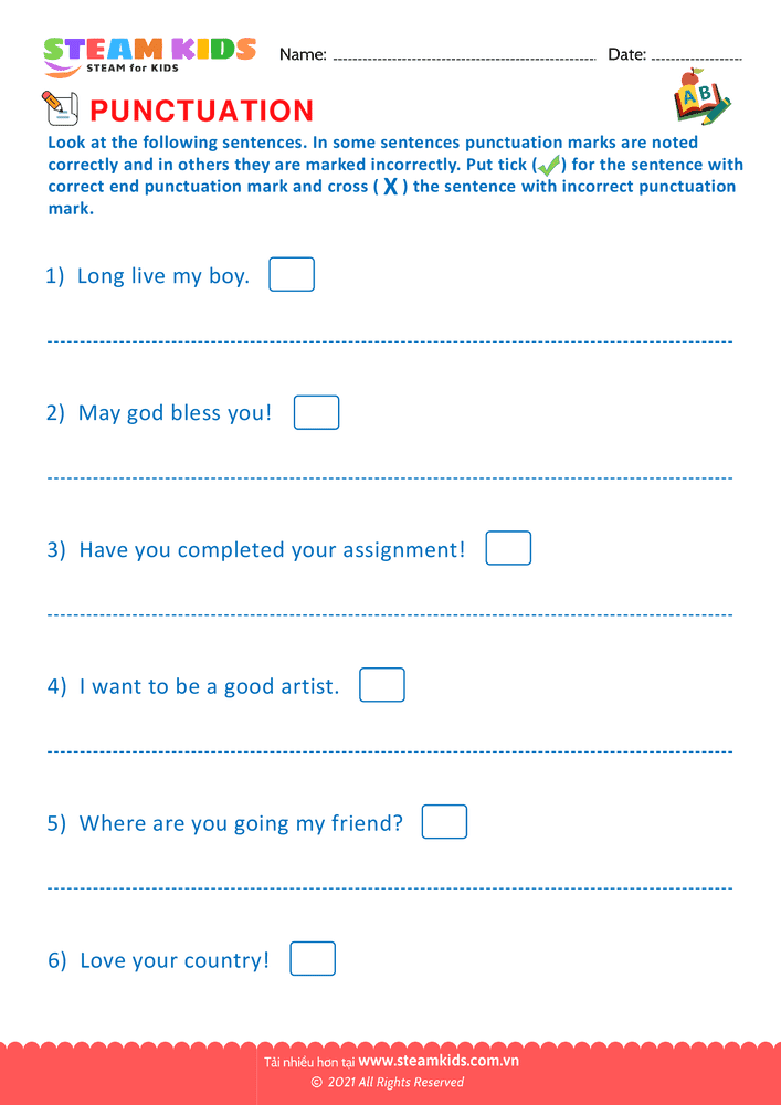 Indentify the sentence type - B1