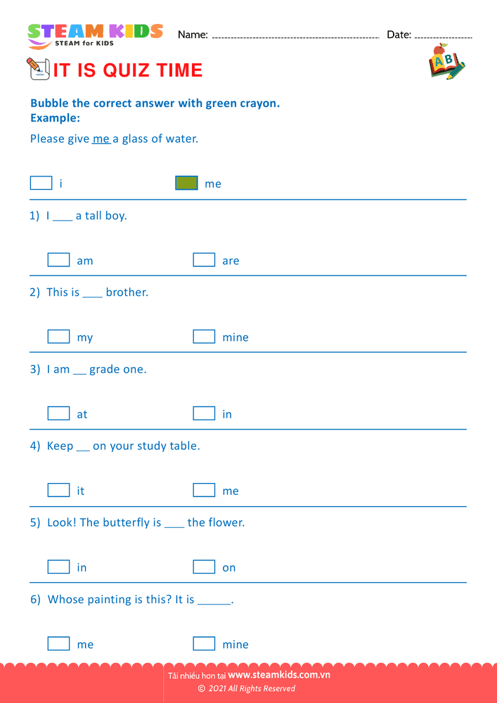 Find and Color letter W/w