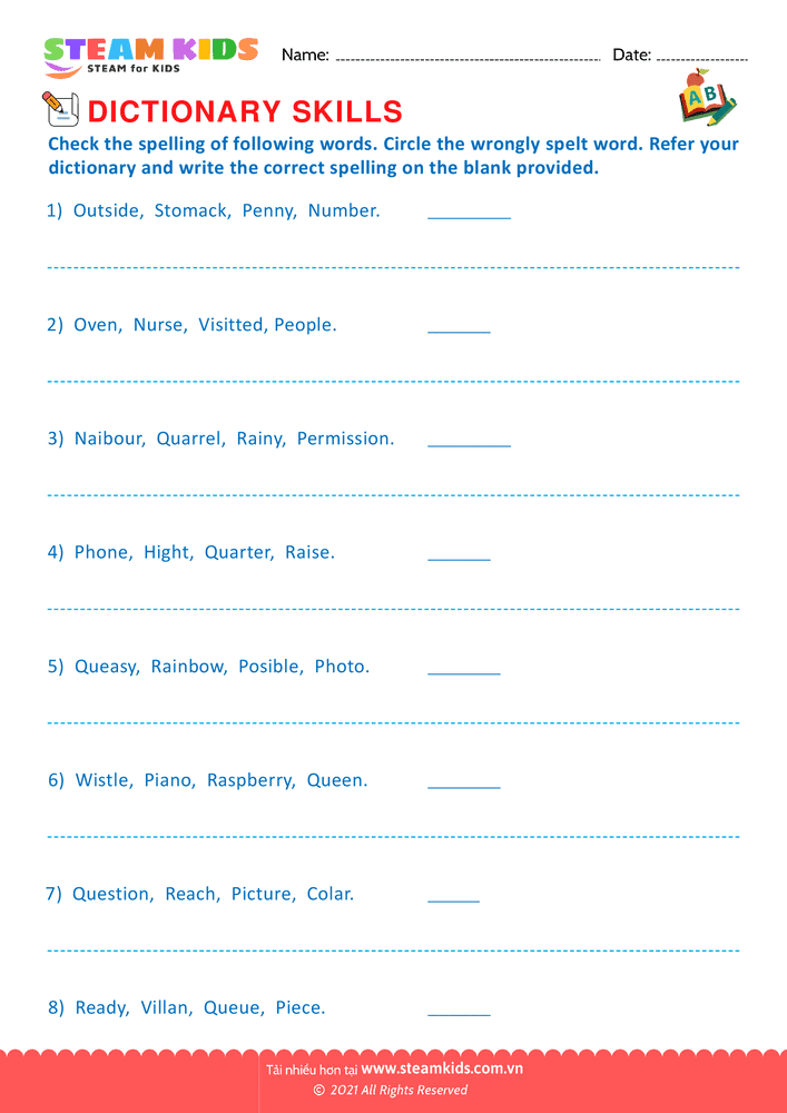 Dictionary Skills - B32 Dictionary Skills Lớp 2