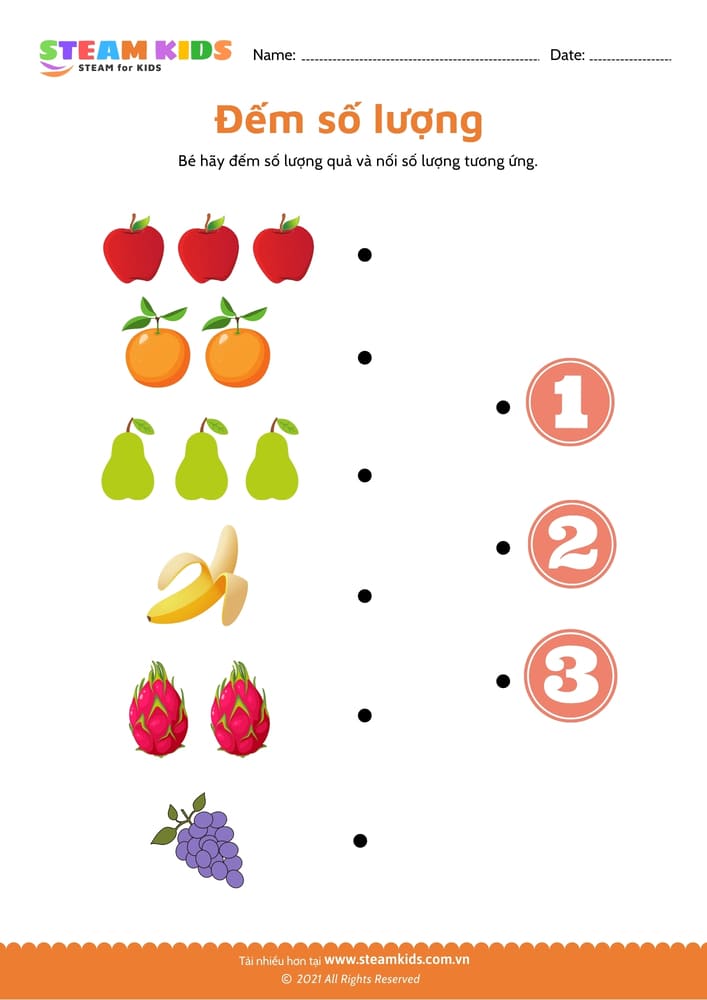 Đếm và tô màu - B2