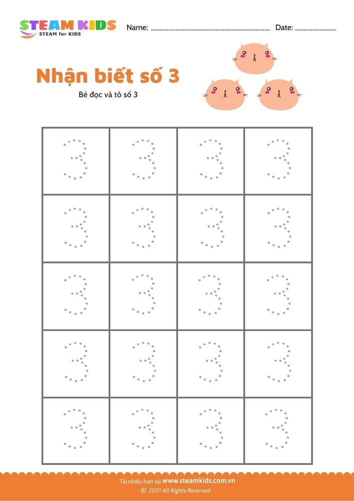 Nhận biết số - B13