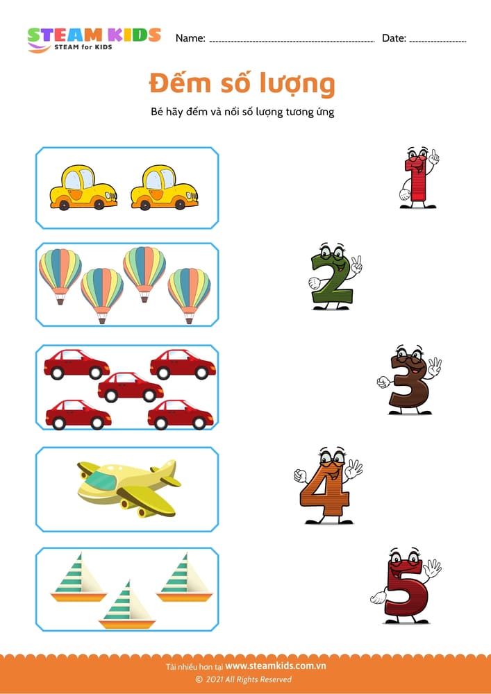 Đếm và viết số - B19