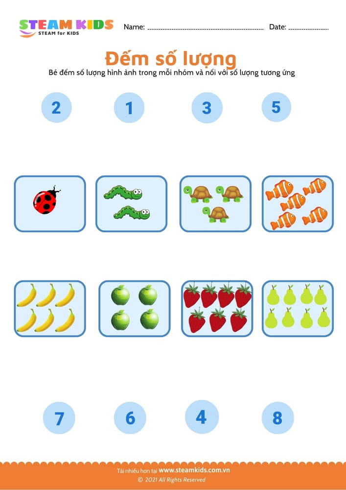 Đếm và viết số - B19