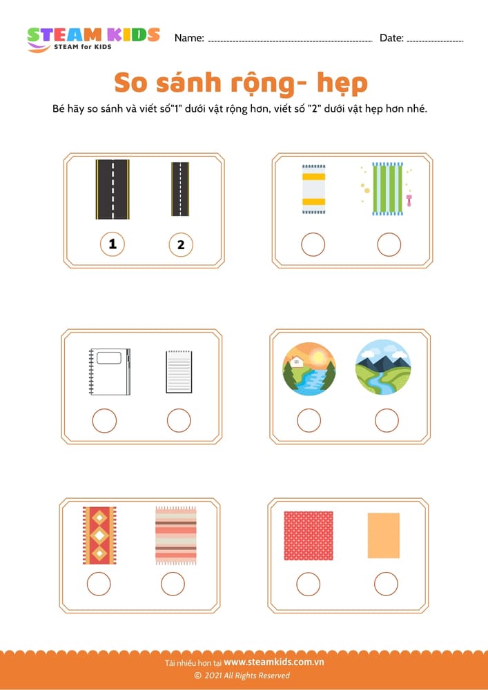 So sánh rộng hơn - hẹp hơn