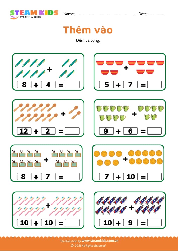 Tìm số còn thiếu từ 91 - 101
