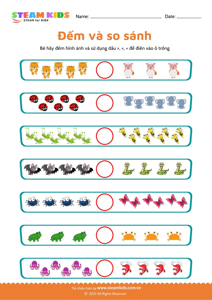 Đếm và so sánh >