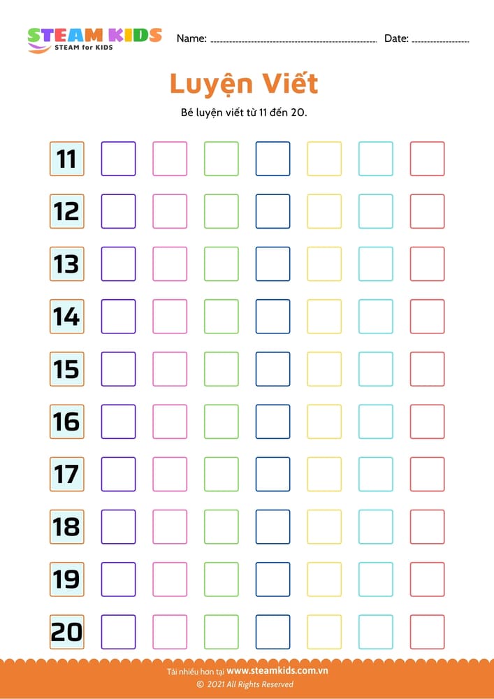 Sắp xếp số theo thứ tự - B5