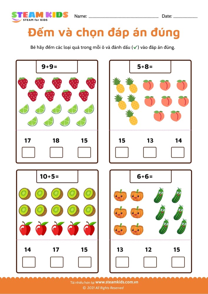 Sắp xếp số theo thứ tự - B7