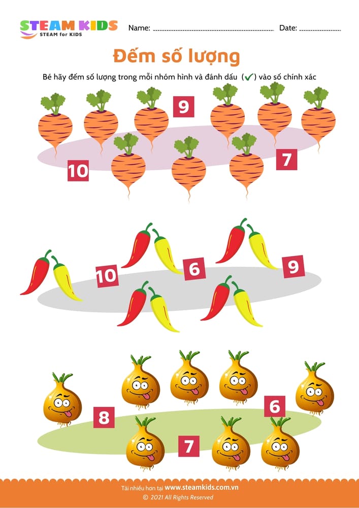 Đếm và viết số - B19