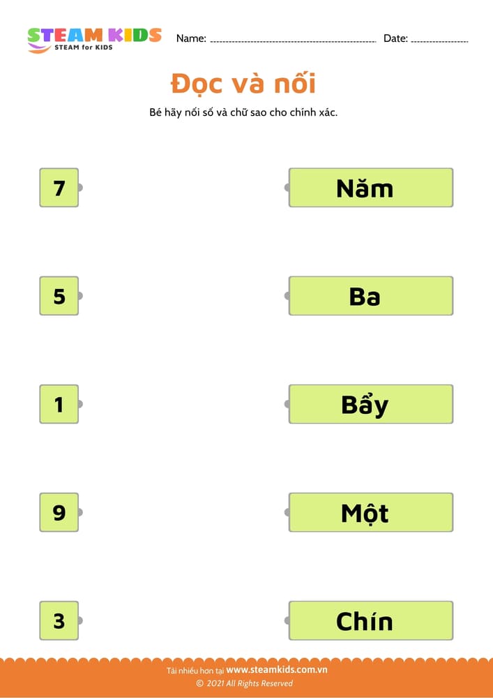 Đọc và nối - B21