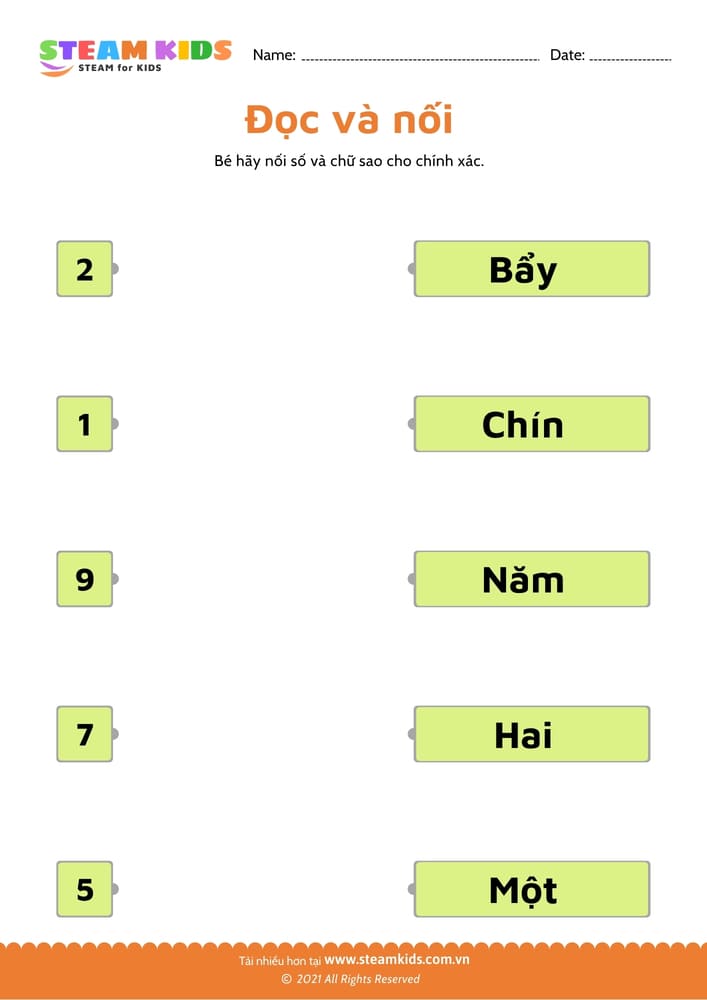 Đọc và nối - B21