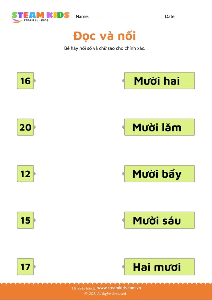 Đọc và nối - B21