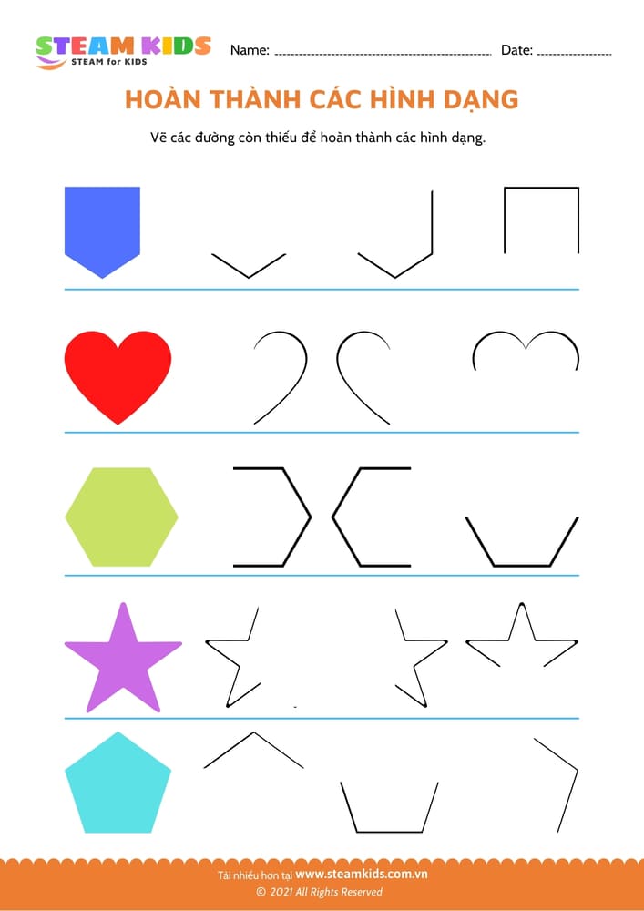 Vẽ hình theo mẫu - B45