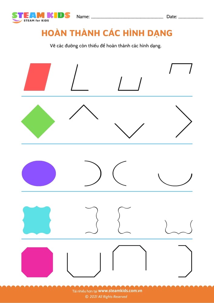 Vẽ hình theo mẫu - B45