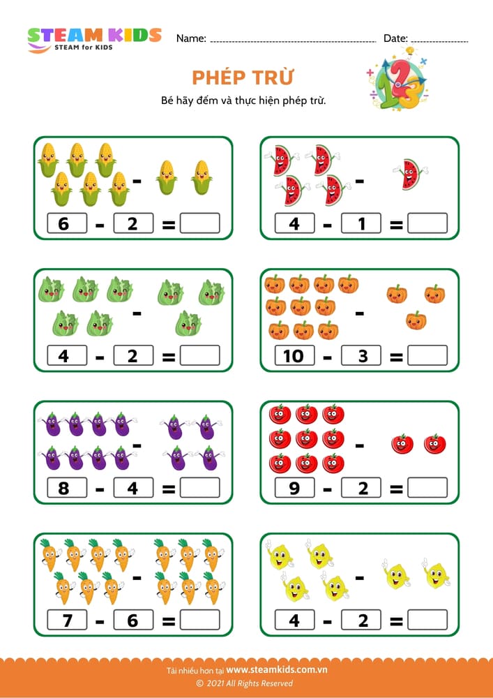 Thực hiện phép trừ - B11